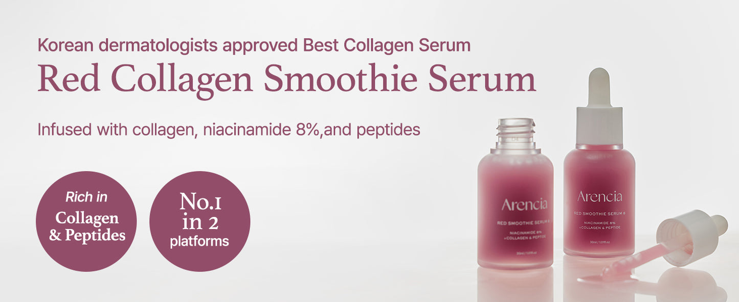 ARENCIA - Fresh Red Smoothie Serum 8 - 30ml & Red Smoothie Serum 30 - 50g Set