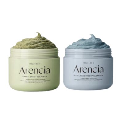 ARENCIA - Fresh Green Rice & Royal Blue Rice Mochi Cleanser - 120g Set
