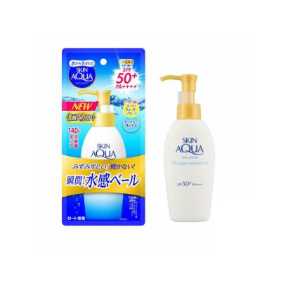 Rohto Mentholatum - Skin Aqua Sunscreen Super Moisture Gel Pump SPF50+ PA++++ - 140g