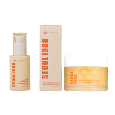 KSECRET - SEOUL 1988 Glow Serum : Niacinamide 15% + Yuja - 30ml X Capsule Cream : Niacinamide 5% + Yuja - 50ml - Set